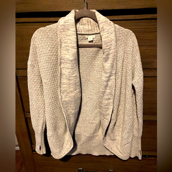 Akini Gray Cardigan Sweater w/ Thumbholes, Medium - Picture 2 of 7